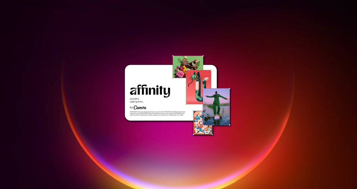 tryneror's tweet image. first impression coba affinity by canva, buat switch vector &amp;gt; pixel enak banget.