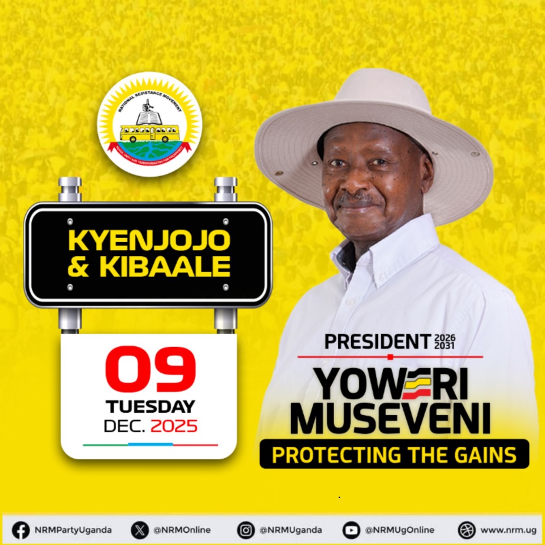 mayajackie9's tweet photo. Bunyonyi, r u ready!!!!!!  Today, the @NRMOnline Presidential Candidate @@KagutaMuseveni  concludes his campaign in Rwenzori sub-region with an exit rally in Kyenjojo district. And  later  set foot in Bunyoro with another rally in Kibaale district  #ProtectingTheGains. https://t.co/zTEfCgIMw4