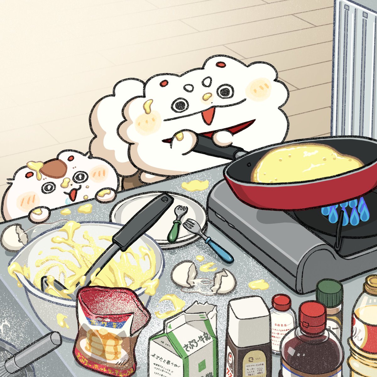 さぶろーにまかせてください！！🐶🥞✨

#ホットケーキ