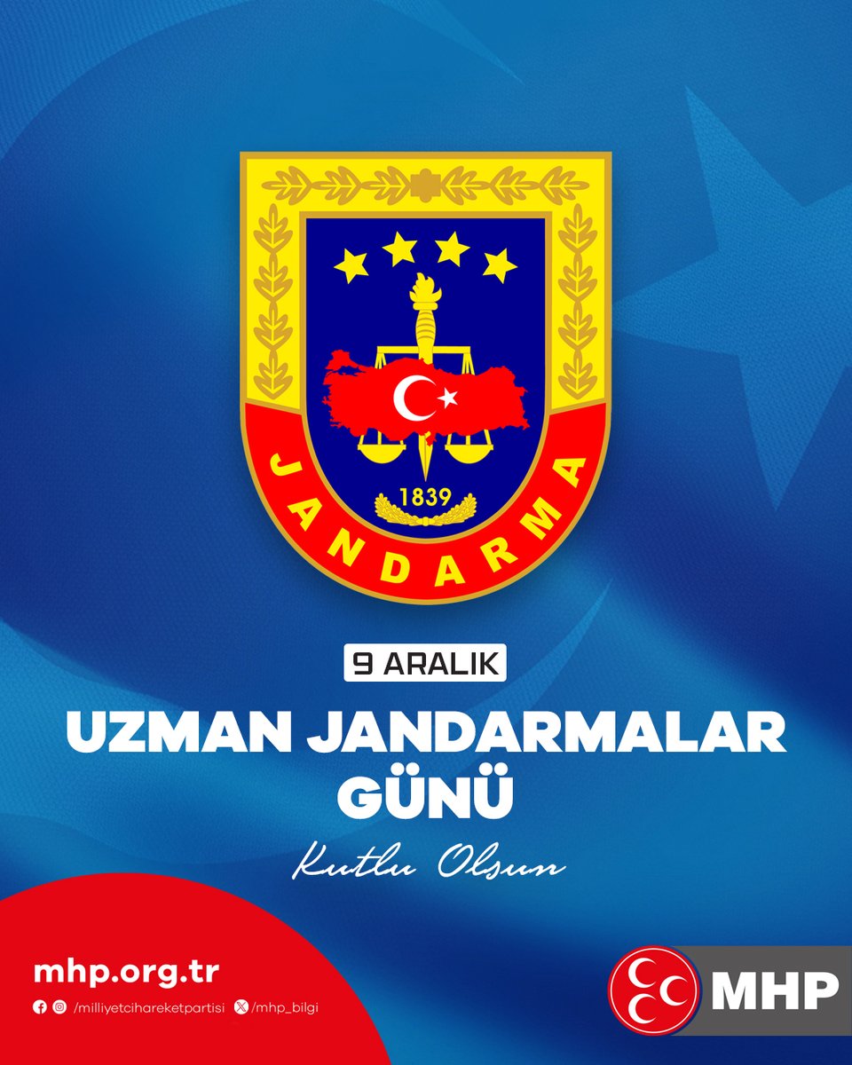 9 Aralık Uzman Jandarmalar Günü Kutlu Olsun