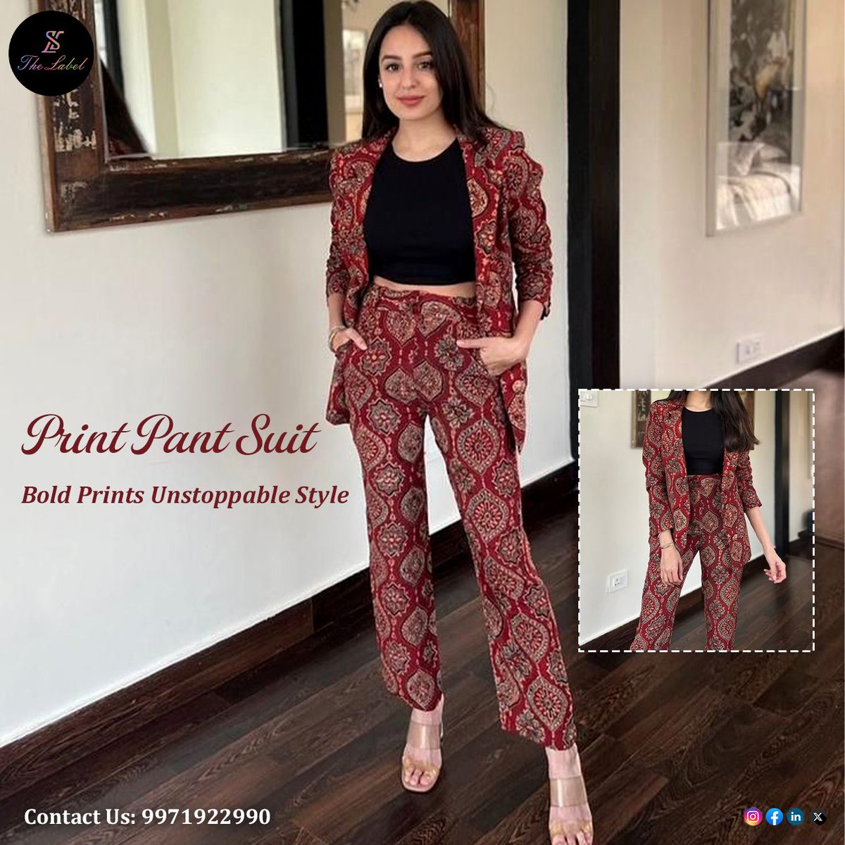 TheLabelWorld's tweet image. Make a Statement—Own the Spotlight with Bold Printed Power Suits
.
Bold Prints, Bold Moves — Shop Now 9971922990
.
#PrintPantSuit #CoOrdSet #WomenFashion #DesignerWear #BoldPrints #TrendyOutfits #FashionInspo #StyleStatement #WomenStyle #TheLabel #PartyWearStyle #LatestTrends
