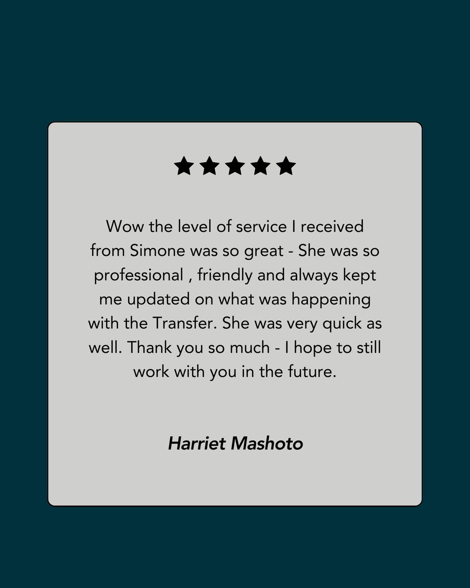 vorster_f's tweet photo. A satisfied client is the best reward! Helping people feel confident about their legal decisions is what drives us. 🙏🏼

#property https://t.co/3unxEddepI