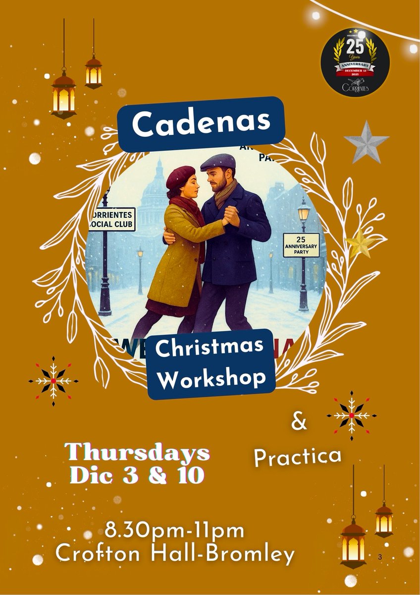 Tango4London's tweet photo. 🎄💃Final Cadenas Night ✨ A Special Last Variation! - https://t.co/KChXxQi6If https://t.co/rENGUMNmIi