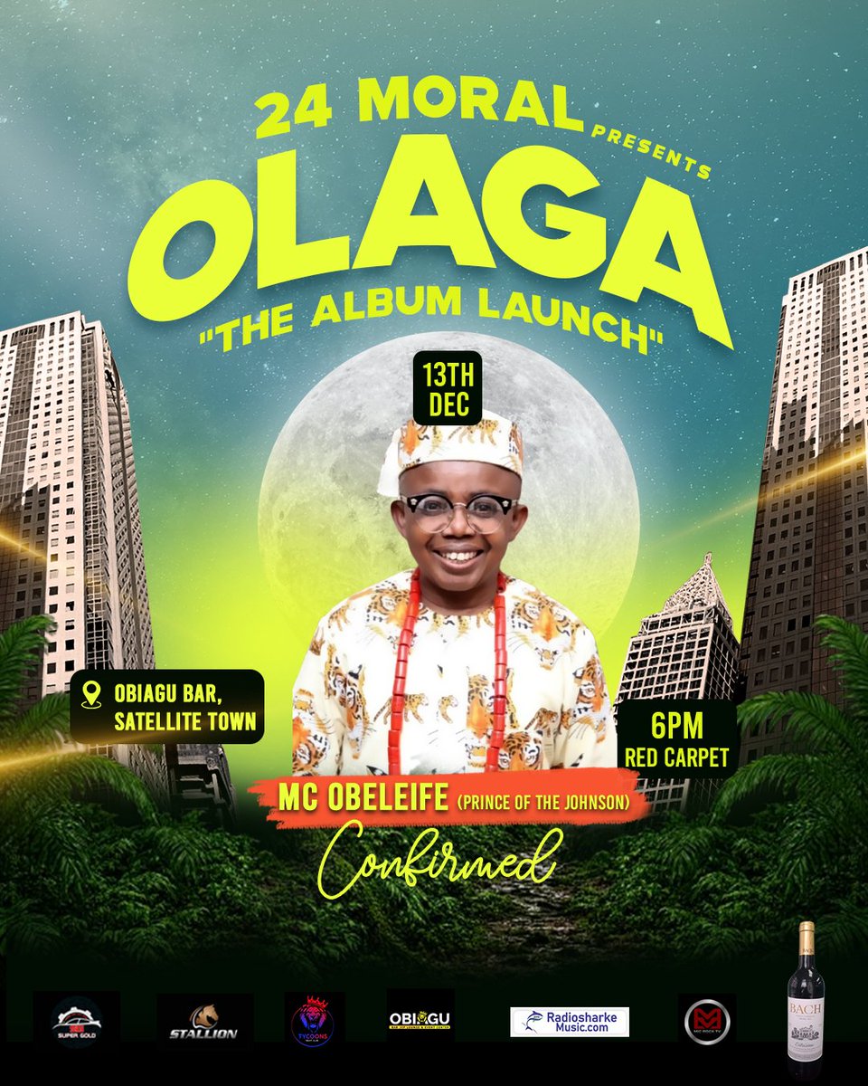 official24moral's tweet photo. 24 Moral Album Launch ⏳🔥🔥
4 DAYS until the streets of Abuledo light up!

We're launching 24 MORAL's new album live at

 Obiagu Bar/Lounge Abuledo, Satellite Town! 

Tell a friend to tell a friend!

It's time for the new sound!🕺🏿🕺🏿🕺🏿🕺🏿💫⭐✨👑🍻 https://t.co/PoHKPj7xjj