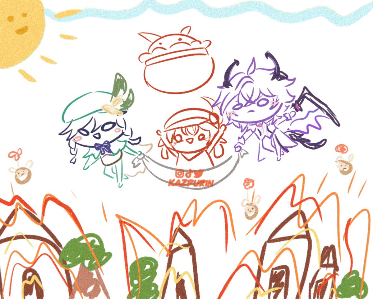 Klee’s fun day with Venti and Durin

#klee #venti #durin