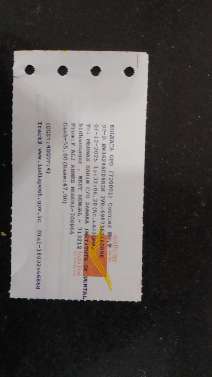 SPEAKalwaysFACT's tweet photo. @IndiaPostOffice Till now not received.Kindly look into it .EW362460098IN https://t.co/QWHVdOdvEO