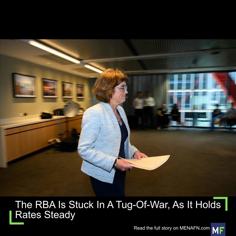 MENAFN's tweet image. The RBA Is Stuck In A Tug-Of-War, As It Holds Rates Steady #Stuck #Tug-Of-War, #Holds #Rates #Steady #Inflation #Currency #US #Dollar #Exchange #Recessions dlvr.it/TPjZJv
