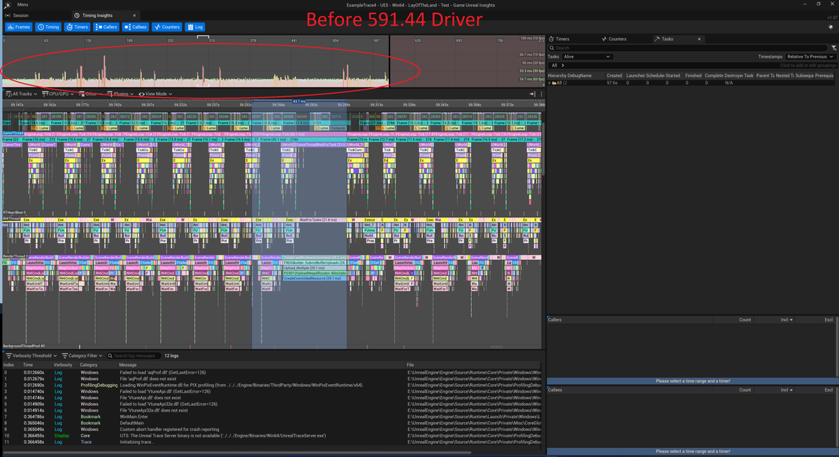 Tooley1998's tweet image. Just spent way too long trying to figure out what on earth happened to Lay of the Land&apos;s performance seemingly out of nowhere. Turns out it was that October Windows update bug with older Nvidia drivers. That&apos;s a few hours ill never get back🙃 #gamedev #indiedev #UnrealEngine