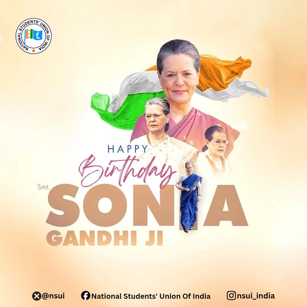 कांग्रेस संसदीय बोर्ड की चेयरपर्सन, हमारी प्रेरणा, अभिभावक परम आदरणीया श्रीमती सोनिया गांधी जी को जन्मदिन की हार्दिक शुभकामनाएं।

मां कामाख्या से आपके सुदीर्घ जीवन एवं उत्तम स्वास्थ्य की कामना करता हूं। आपका मार्गदर्शन और दृढ़ संकल्प हम सभी के लिए प्रेरणा का स्रोत है।