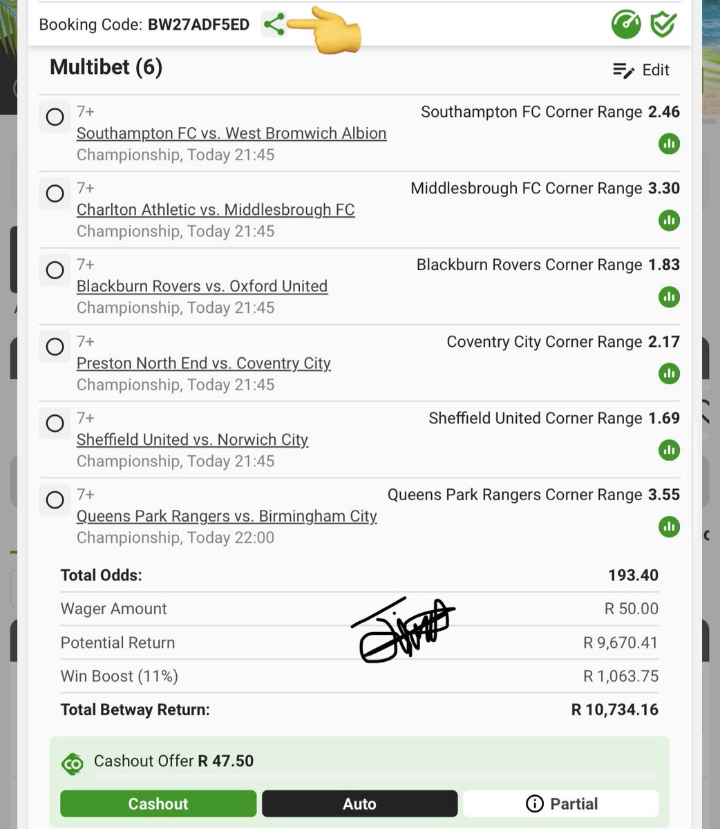 Let’s go win this money💰💰💰

BW27ADF5ED 
21:45

Link:new.betway.co.za/book-a-bet-res…

Share with others✅