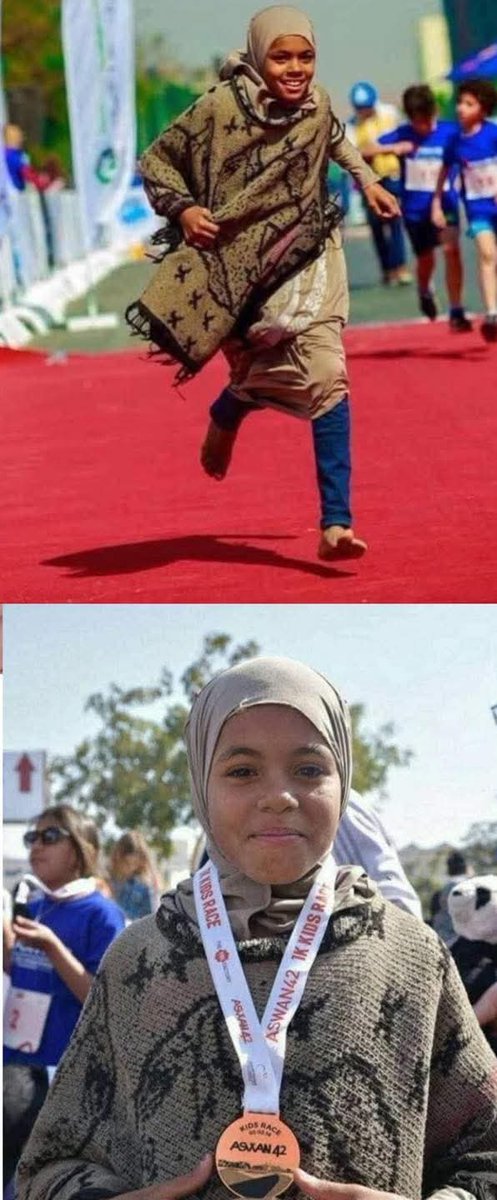 🔥 الطفلة "مروة" بائعة المناديل في أسوان ذات الـ 10 سنوات ..

ذهبت لتشاهد من بعيد ماراثون للأطفال نظمته مؤسسة مجدي يعقوب الخيرية للقلب، فأسرعت نحوهم لتطلب المشاركة بكل براءة .. رغم أنها لا تملك رسوم الاشتراك 200 جنيه ولا حذاءً وزياً رياضياً للمشاركة .. ولكن كانت تمتلك رغبة