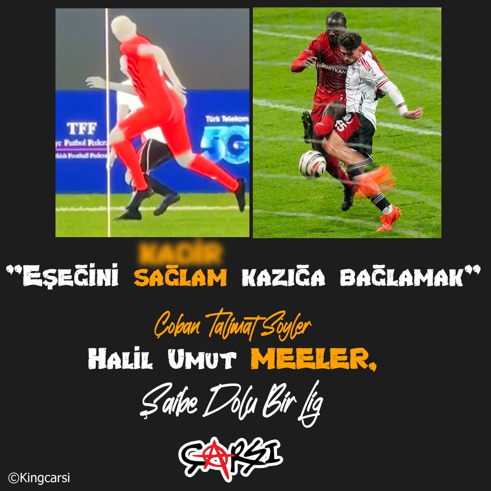 "Eşeğini sağlam kazığa bağlamak" deyimi, gelecekte olabilecek olumsuz durumlara karşı tedbir almak, önlem almak, işini garantiye almak anlamlarına gelir.

Birileri önlemini  SAĞLAM almış, bu iki Beşiktaş düşmanı maçımıza atanıyor.