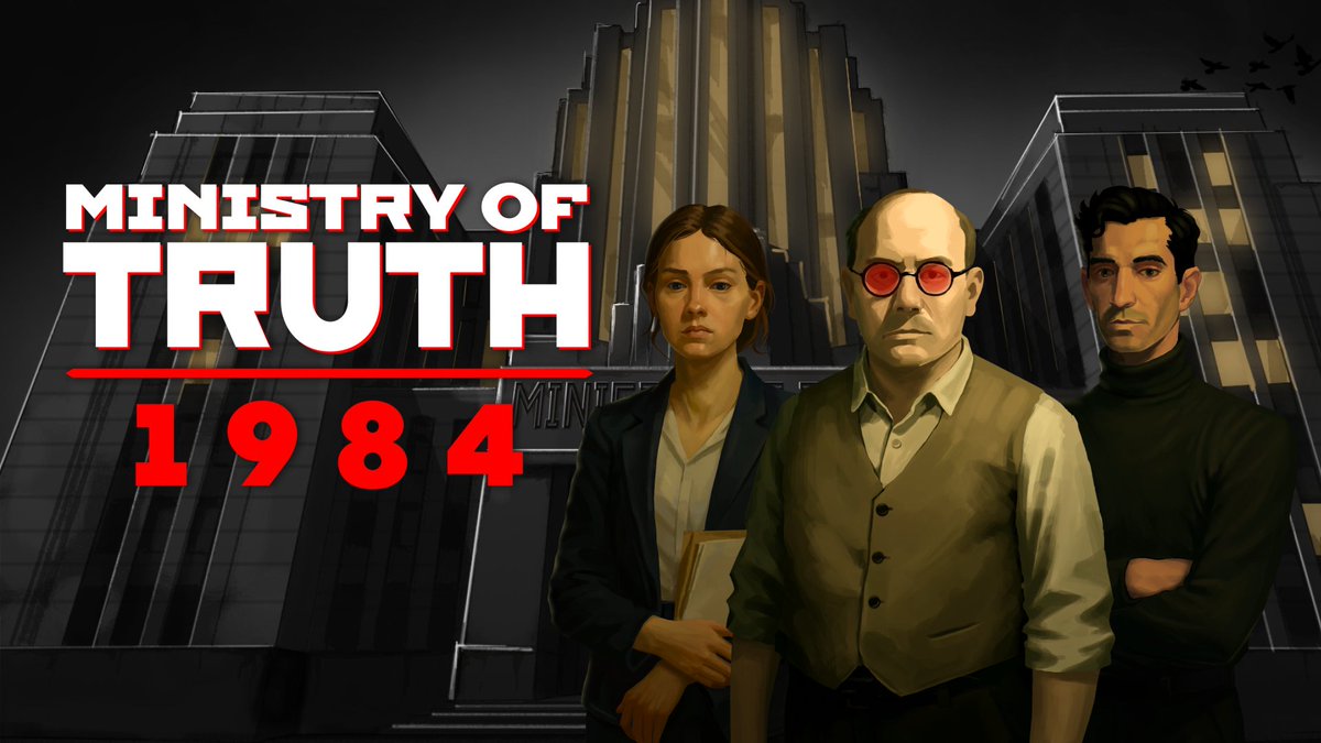 🚨 New project announcement!
We’re excited to reveal MINISTRY OF TRUTH: 1984 — a narrative simulator inspired by Orwell’s iconic novel.

👉 Wishlist on Steam:
store.steampowered.com/app/3492150/MI…

You play as a clerk of the Ministry of Truth, rewriting history and shaping “reality.”
Will you