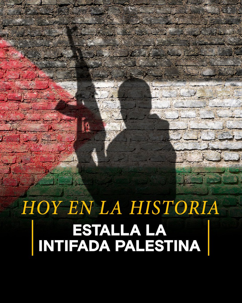 El 9 de diciembre de 1987 estalló en Gaza y Cisjordania, territorios que Israel había ocupado en 1967, una insurrección general de la población contra los ocupantes 👉🏼 ow.ly/tWQj50Uj8Lk