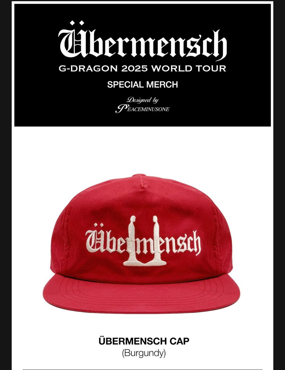 🐲✨ G-DRAGON 2025 WORLD TOUR［Übermensch］ PEACEMINUSONE デザイン