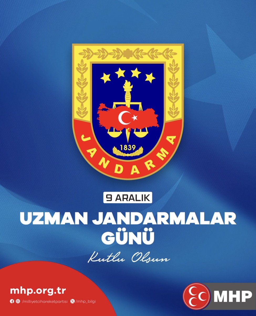 9 Aralık Uzman Jandarmalar Günü Kutlu Olsun