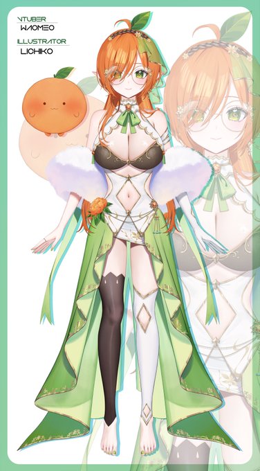 I illustrated the model for Vtuber Waomeo () Thank you so much for the opportunity #Vtuber