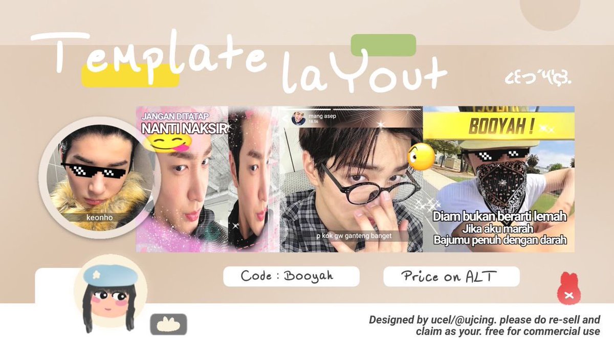 ujcing's tweet image. help ospek and repost makacii 

hayii kenalan yuu sama 8 layout yg bakal dijual as template, jika ada kesamaan sama ba lain bisa dm aku yaww 🥺🩷 kali inii ada 3 tema layout 🤤

#zonauang #zonaba