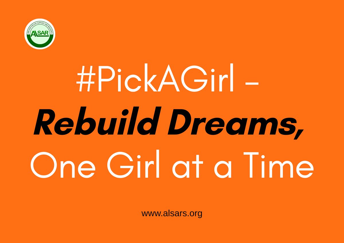 _ALSAR's tweet photo. Lift a girl today. Mentor her. Support her. Sponsor her dreams. #pickagirl #EmpowerGirls #SheDeservesIt https://t.co/64Hg8cUT5d