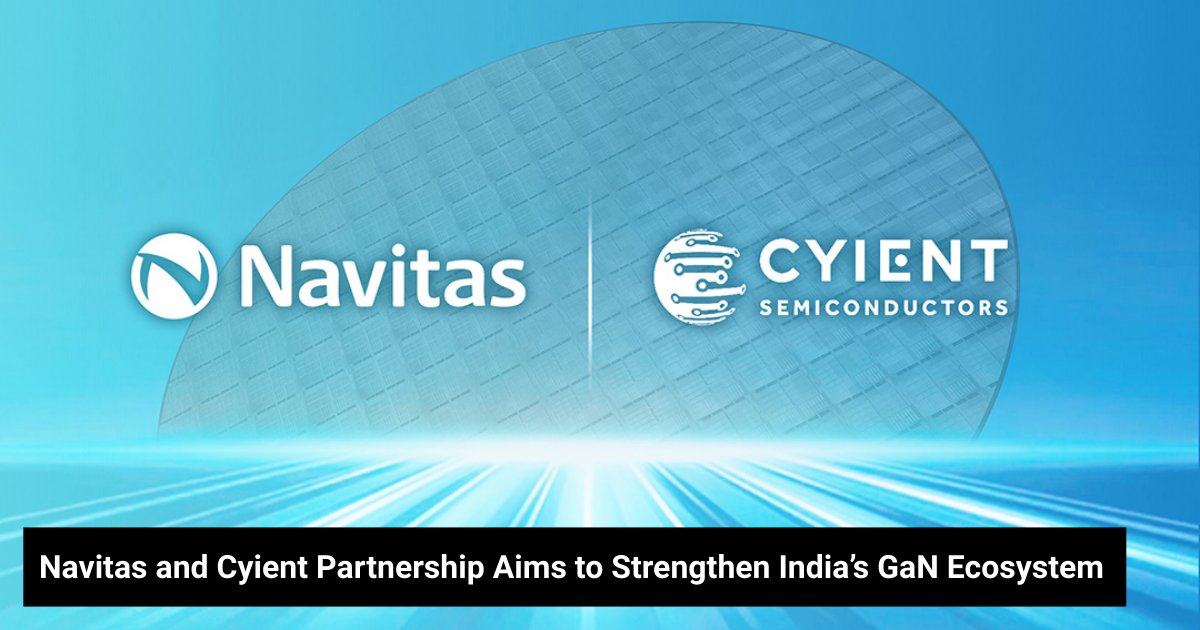 ComponentClubHQ's tweet photo. What would it take to build a full GaN ecosystem inside India?

@NavitasSemi and Cyient Semiconductors are partnering to bring locally supported GaN devices and design capability to high voltage markets.

It could reduce barriers for engineers building data center, EV and industrial power systems.

Learn more: https://t.co/upVSa042KZ

#TCC #TheComponentClub #GaN #Semiconductor #PowerElectronics #Engineering #India #DataCenters #EV #IndustrialPower