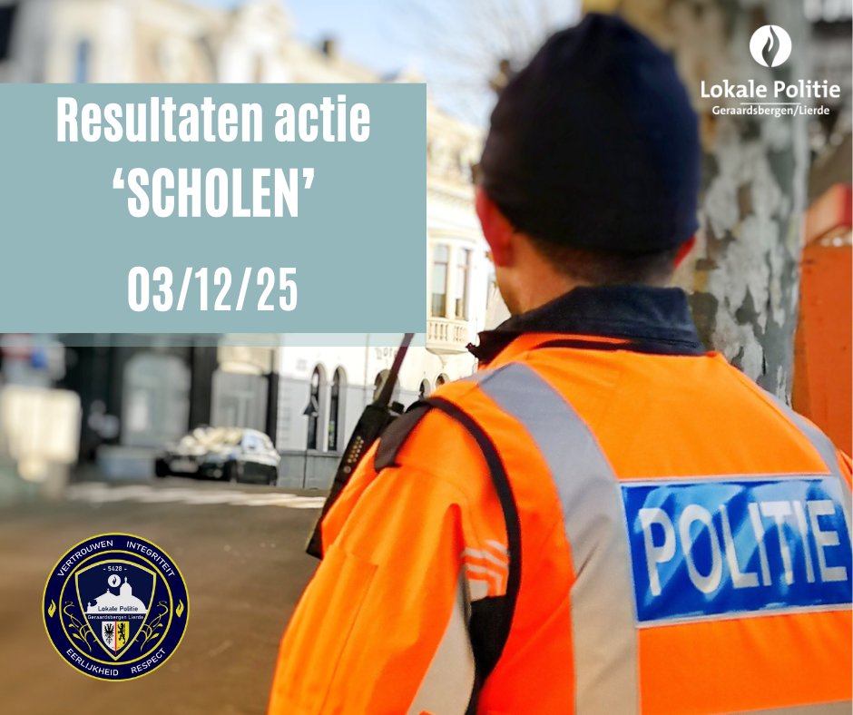 PzGbergenLierde's tweet photo. Tijdens onze actie van 3/12 controleerden we 16 lijn- en schoolbussen: alle chauffeurs bliezen SAFE 👏
Maar… niet iedereen was in orde, zo namen we 2 e-steps in beslag en stelden we nog andere overtredingen vast. Benieuwd? https://t.co/F4AZuuwbO7
#school #geraardsbergen #lierde https://t.co/3SIkXPK5Km