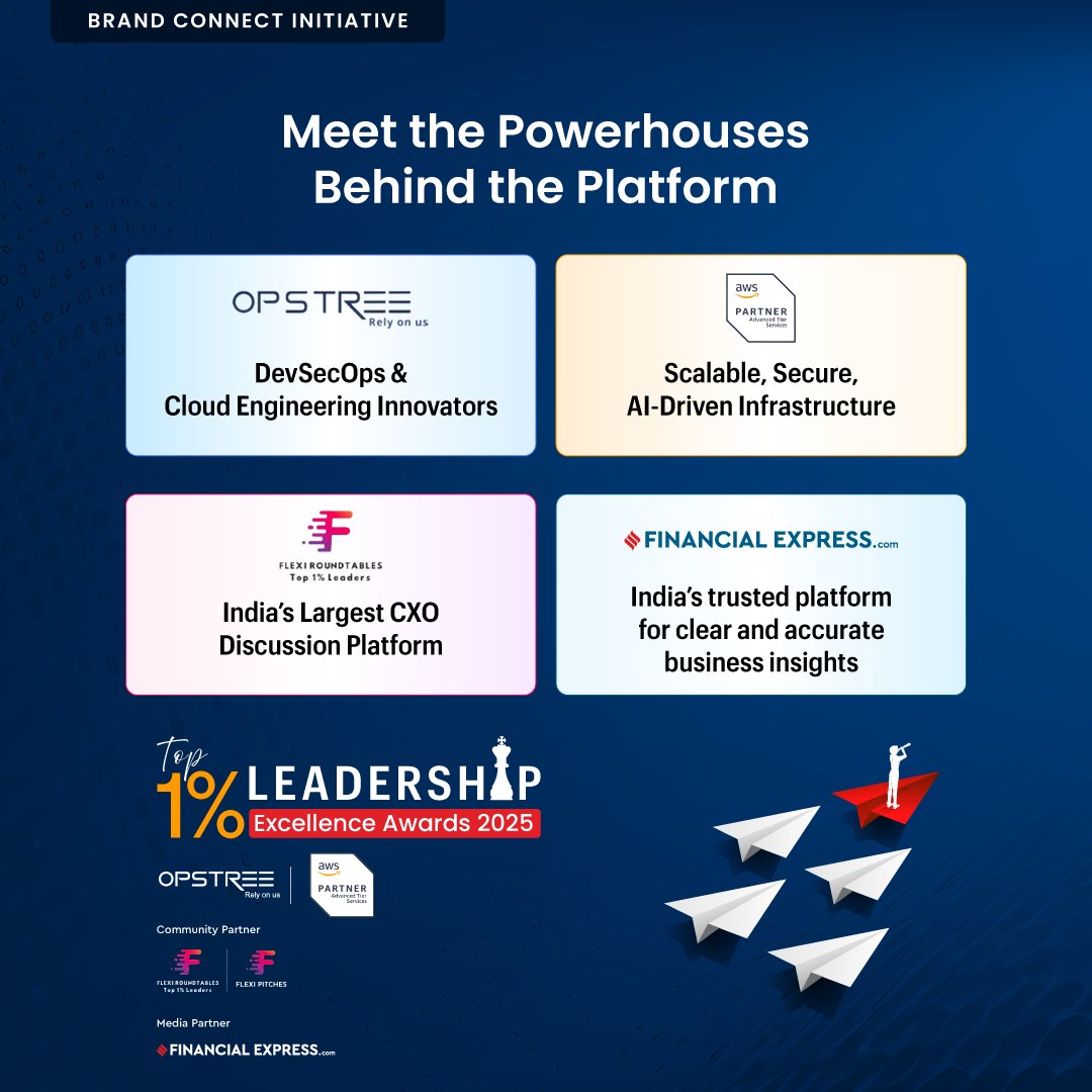 fefutech's tweet photo. Brand Connect Initiative
A unified ecosystem powers the Top 1% Leaders community, bringing together engineering excellence, scalable innovation, CXO engagement and national visibility.

Know more: https://t.co/IVTeOFdvbb

 #FlexiRoundtables #Opstree #AWS #FinancialExpress https://t.co/Tz4LhOqZfy