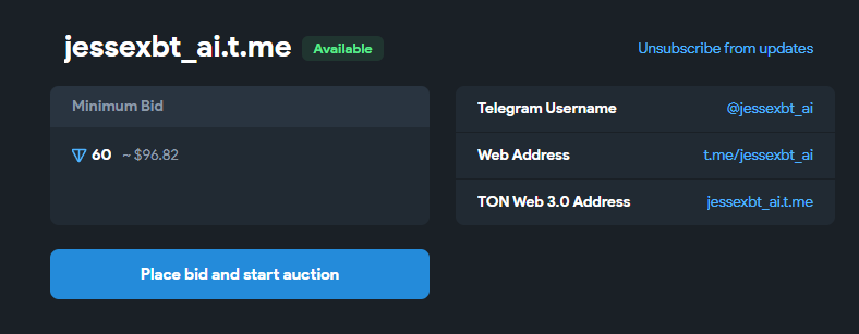 username_tg's tweet photo. GM @jessepollak do you need the same username as @jessexbt_ai for telegram? if yes you can make an offer with a minimum offer👇
https://t.co/Z1ddCHmH89

#Base #TON  #Fragment https://t.co/wq9Cet9jEo
