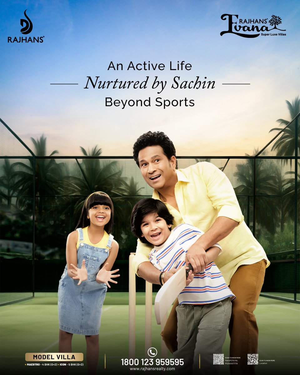 RajhansRealty's tweet photo. Life here is about more than just homes it’s about staying active, playful, and full of energy.
Where wellness and fun come together.
#RajhansEvana #AnActiveLife #LuxuryResidences #CricketTurfLiving #ActiveLifestyle #WellnessLiving #SuperLuxeVillas #ModelVillaReady https://t.co/dKQKLfU83N