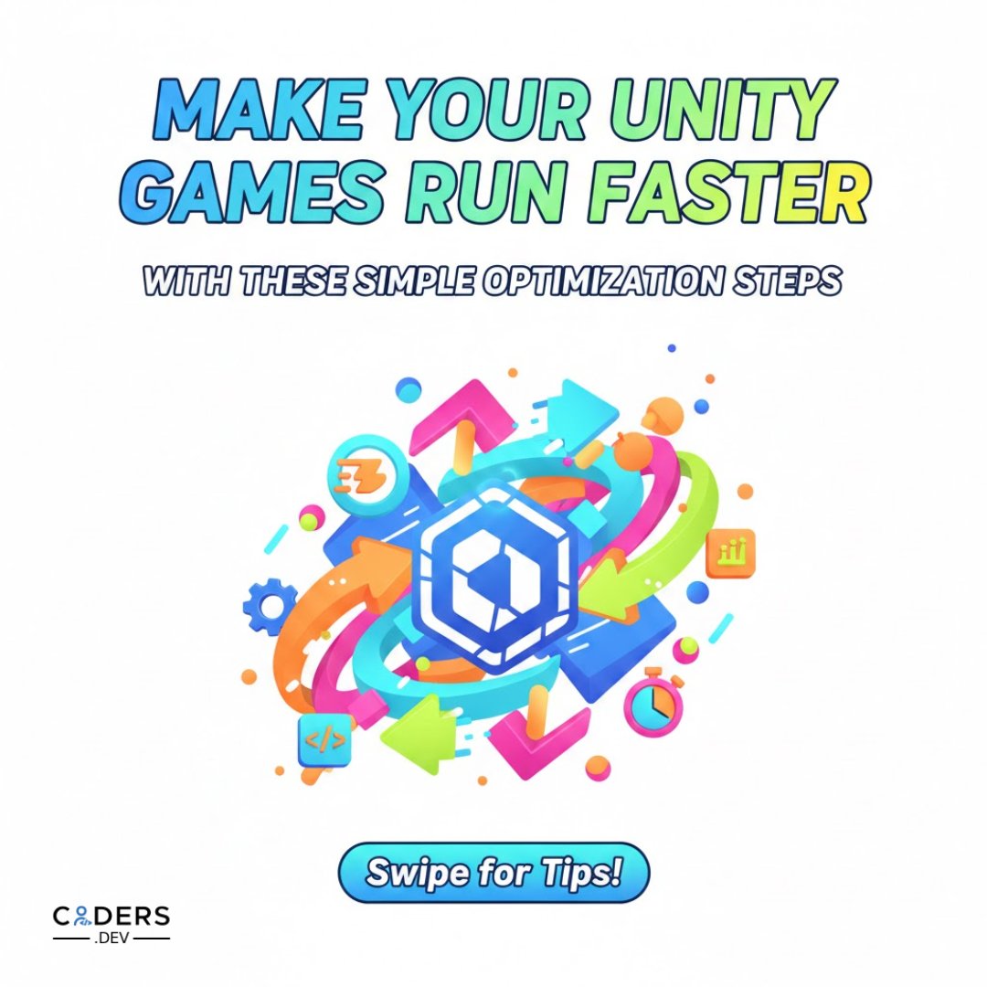 dev_coders's tweet image. Unity game running slow? 🎮⚡

Fix lag &amp;amp; boost performance with simple optimization steps.

Get the full solution on our blog!

coders.dev/blog/best-prac…

#Unity3D #GameDev #Optimization #CodersDev