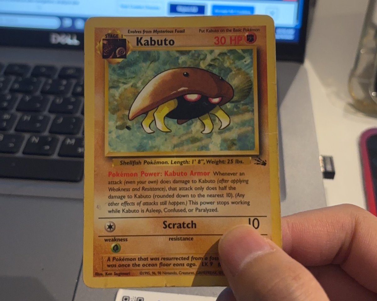 citytturtle's tweet photo. @KabutoKing_ Found my Kabuto sitting in my old binder I collected when I was 8. https://t.co/2nTQk0jAh7