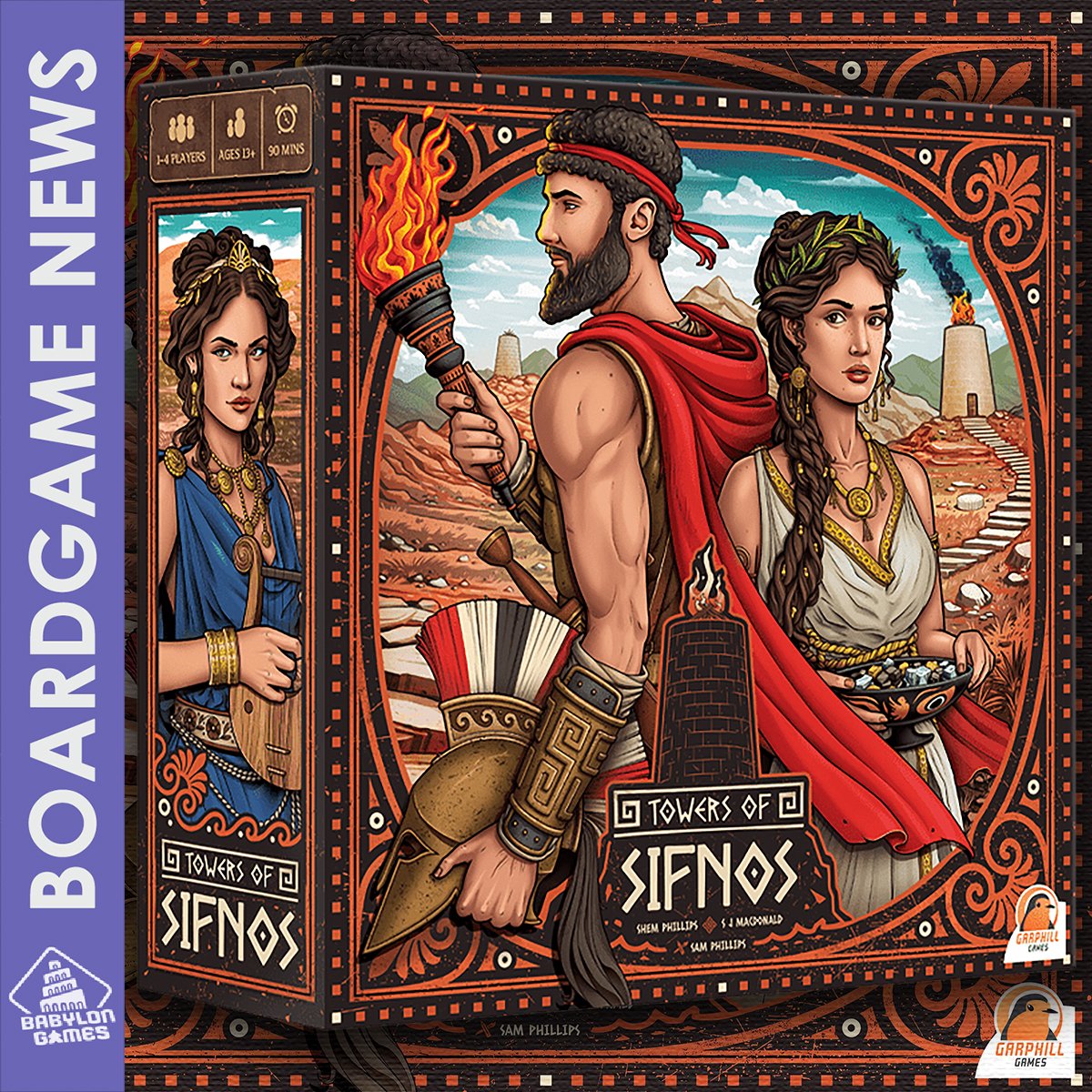 Towers of Sifnos by <a href="/garphillgames/">Garphill Games</a>  

📐: S J Macdonald, Shem Phillips
🎨: Sam Phillips
🧍: 1-4 players
⏱️: 60-90 min

boardgamegeek.com/boardgame/4599…

#boardgames #geek #meeple #brettspiele #game #graplanszowa #jeuxdesociete #ボードゲーム #보드게임 #juegodemesa