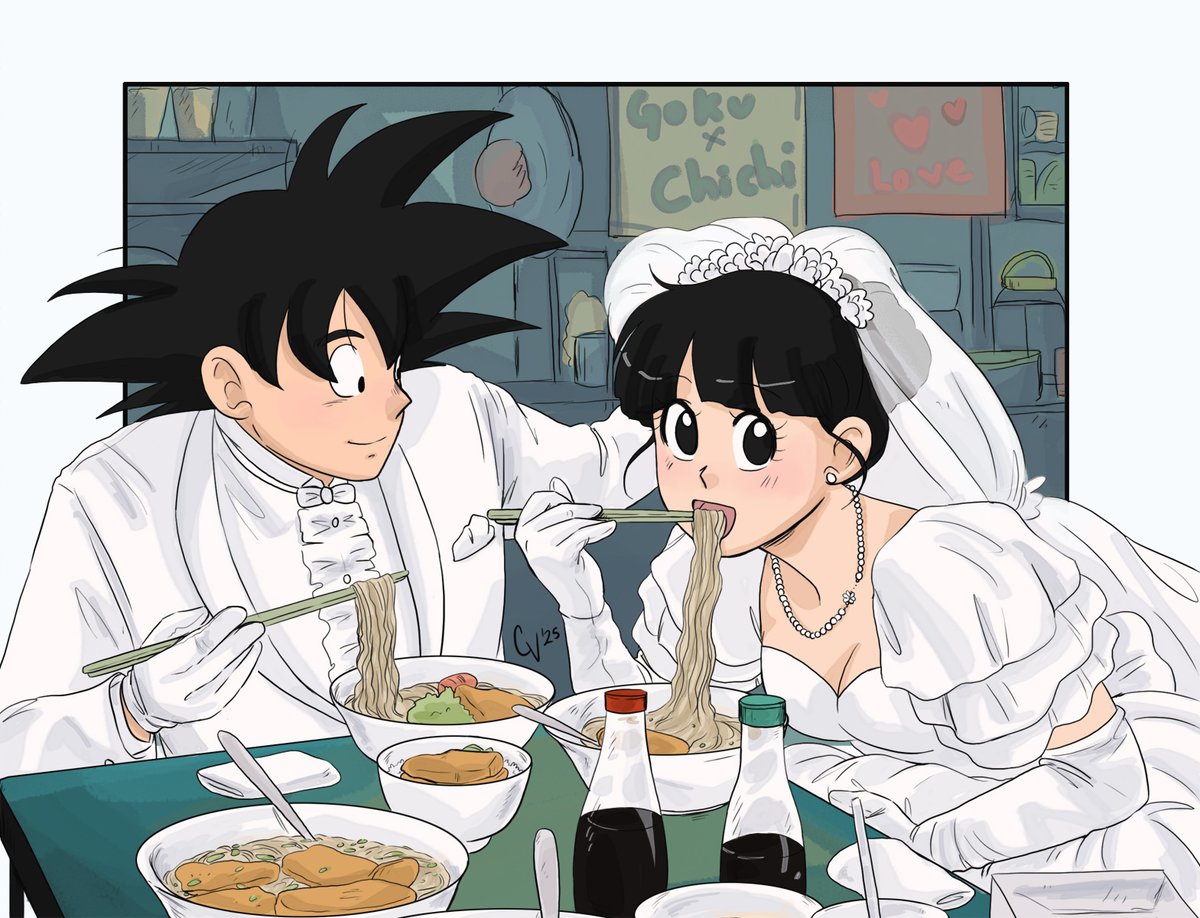 my fav ship GokuxChichi -- it's been a while since I drew them, hope you like it 🥰