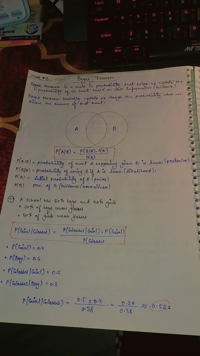LitPersona_mie's tweet image. Good morning guy&apos;s 🌄🌞 
In Stats:

&amp;gt; Leaning Baye&apos;s Theorem 
&amp;gt; Some concepts of Hypothesis Testing 

#stats #CodingJourney #100DaysOfCode #machinelearning