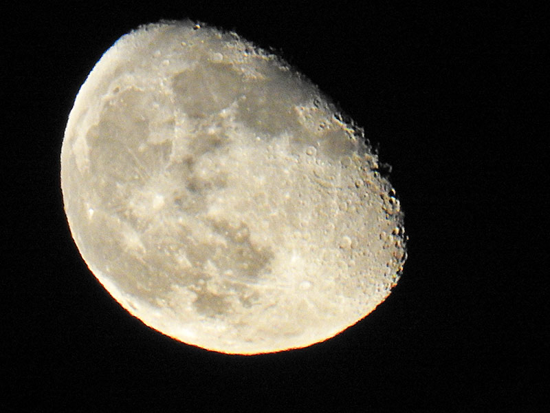 Lovely blue day and moon rising  #Scarborough
