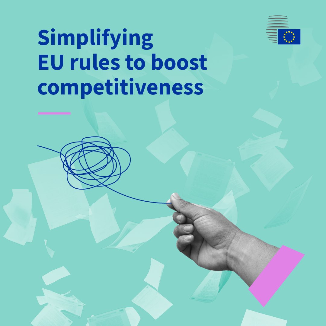 EUCouncil's tweet image. The Council and the Parliament reached a deal to simplify sustainability reporting &amp;amp; due diligence requirements.
This will boost EU competitiveness by:
- reducing the reporting burden
- limiting the trickle-down effect of obligations on smaller companies
→link.europa.eu/MR8wjP