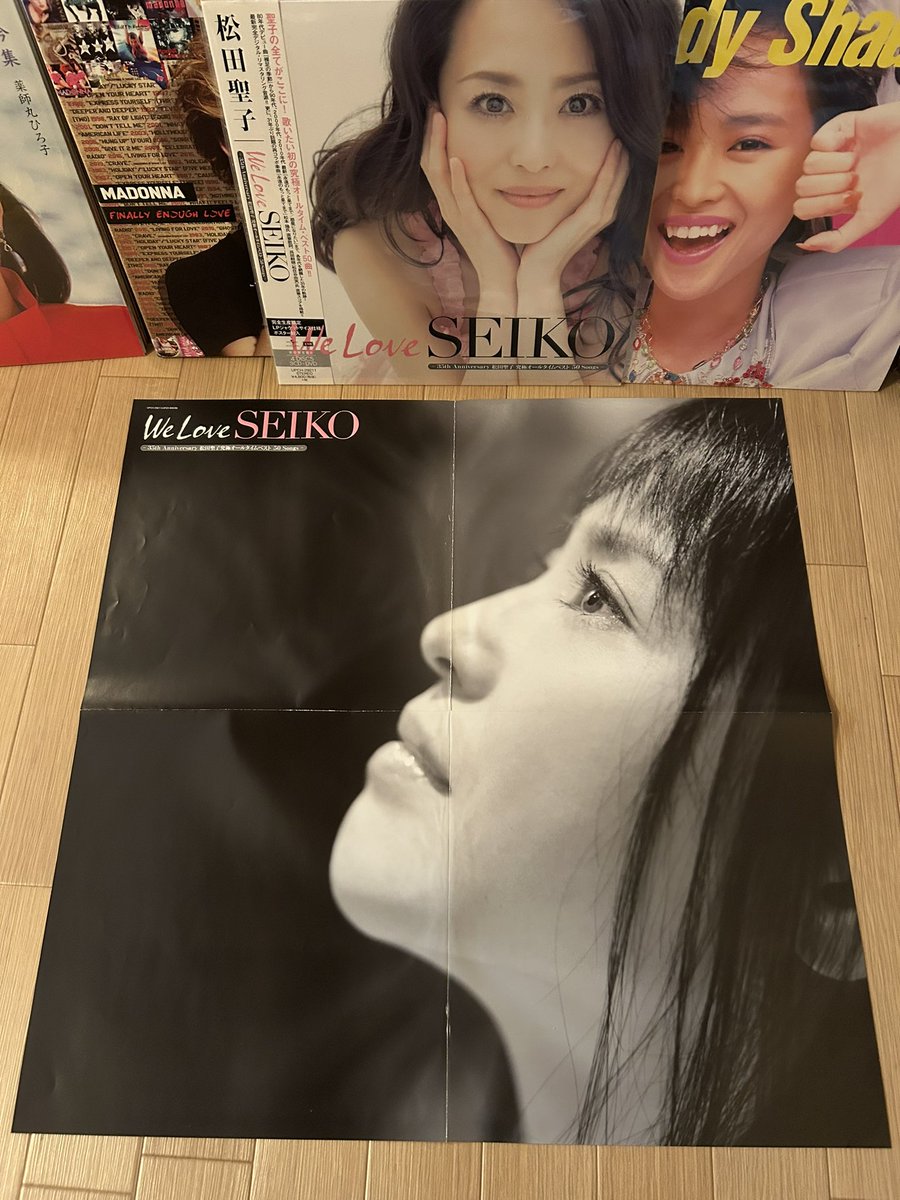 完全生産限定 LPサイズジャケット仕様CDのみの、特典ポスター #松田