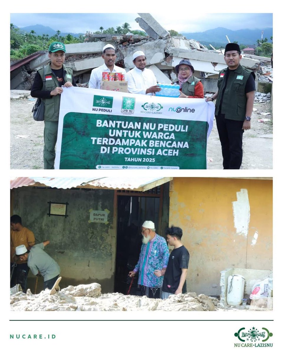 bantuan  #NUPeduliBencanaSumatera untuk warga terdampak bencana ini pastinya sangat bermanfaat, dan terimakasih atas kepeduliannya