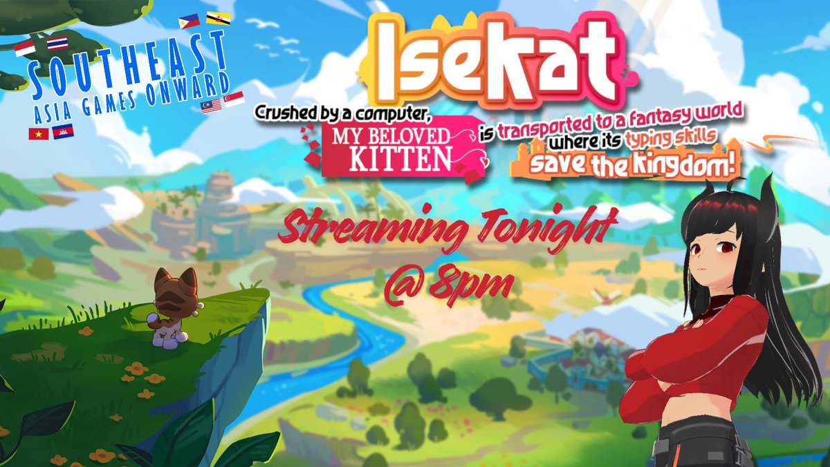 First game of #SEAGO2025 is Isekat made by <a href="/InspiteGames/">InSpite | Isekat ⌨️ TYPING GAME | NOW OUT 28NOV</a> !! Will my slow reaction can keep up with typing and kill them monsters? Stay tuned for later!

📹: twitch.tv/may_asakura_ 

- M.A🐉