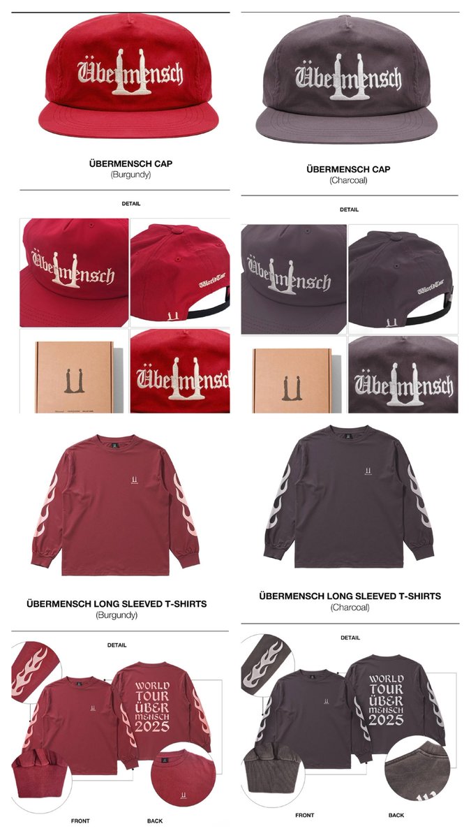 G-DRAGON ÜBERMENSCH CAP BURGUNDY ジヨン G-DRAGON ÜBERMENSCH CAP BURGUNDY Jiyong