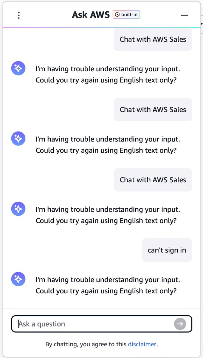 Amazon’s so called AI… <a href="/JeffBezos/">Jeff Bezos</a> <a href="/awscloud/">Amazon Web Services</a>
