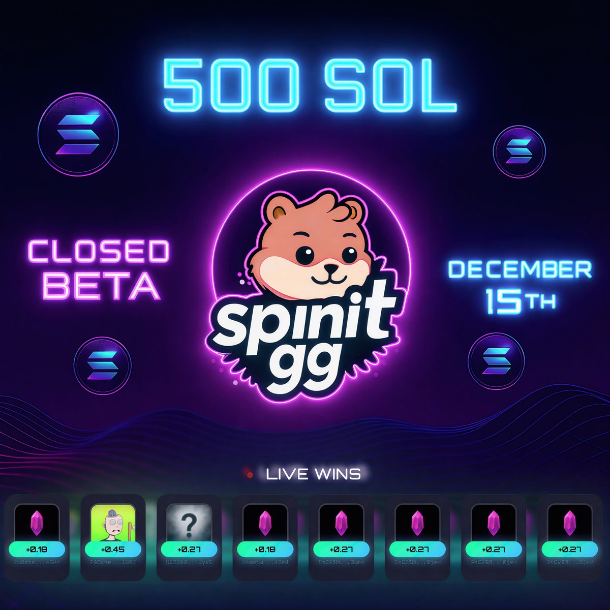 spinitgg's tweet image. Something big is coming soon to SpinitGG... 

Drop your $SOL wallet to be an early tester. Only 500 wallets will be selected!

→spinit.gg
