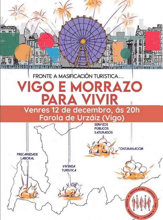 Crise 🏘️, servizos públicos e infraestruturas saturadas, precariedade laboral, esgotamento de recursos, contaminación, monocultivo  da masificación turística...Sobran razóns

Venres 12D, 20:00h na Farola de Urzáiz Vigo e O Morrazo para vivir!

Vinde con luces e gorros de Nadal