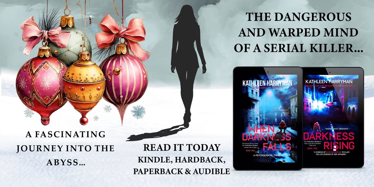 KathleenHarrym1's tweet photo. Step inside the warped mind of a serial killer

THE DARKNESS SERIES 

#KU #Audible #Paperback #Harback

#1 https://t.co/EgIWB3WUz2
#2 https://t.co/ZvRMi3D7TN

#1 #Kindle #99cetns / #99p

#Thriller #CrimeFiction #BookBoost #Suspense #MustRead #IARTG #ASMSG #Christmas2025 https://t.co/OR8M87Kfg0