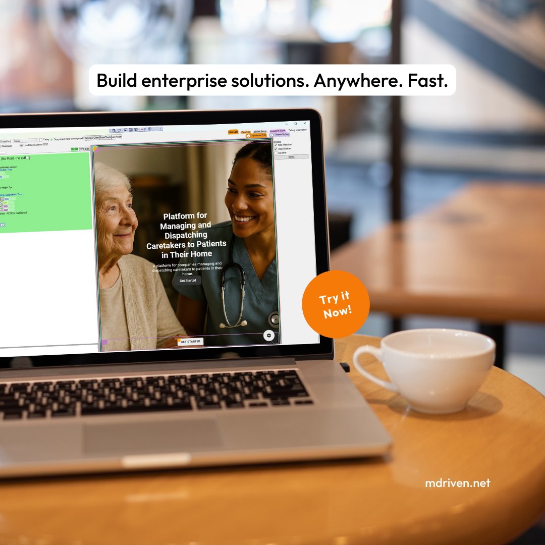 MdrivenA's tweet image. 🧠 Left side: Your logic
📱 Right side: Your app

Why play “connect‑the‑dots” with endless code when MDriven Designer just &quot;draws&quot; the picture for you? 🎨✨

👉 Dive in: mdriven.net

#ModelDriven #SoftwareArchitecture #DevTools #RapidPrototyping
