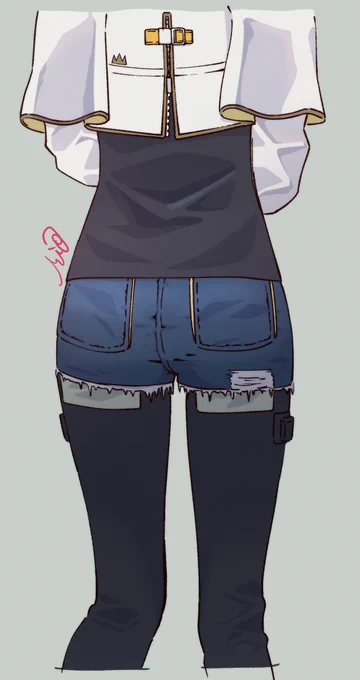 スフェーン様のお尻でした。 #今年も残りわずかなので今年一番伸びた絵を貼る