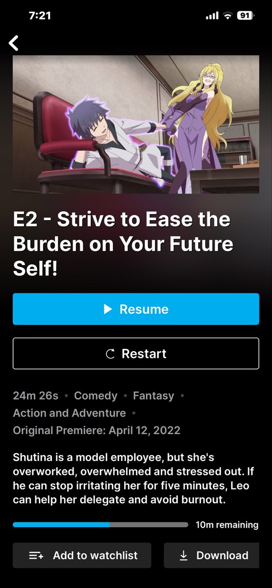 evolvedprimate0's tweet image. Hello @HIDIVEofficial I would like to kindly bring to your attention the UI/UX issue you have with your mobile app. A user can not see the name of the show when they log back in.
