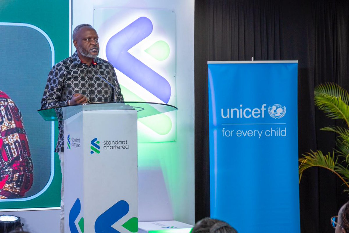 UNICEFKenya's tweet photo. @UNICEF @StanChart @NYOTA_Kenya @WorldBankKenya @ShaheenSnilofer @kariuki_ngari @GenUnlimited_ @charlesdotine @KenyaGirlGuides @SDY_Ke “This partnership reflects our strategic commitment to unlocking economic opportunity for young people. By combining UNICEF’s extensive skilling ecosystem with our employability ambition, we are building a model that connects talent and training to real jobs," @kariuki_ngari. https://t.co/Hgq74BnaT5