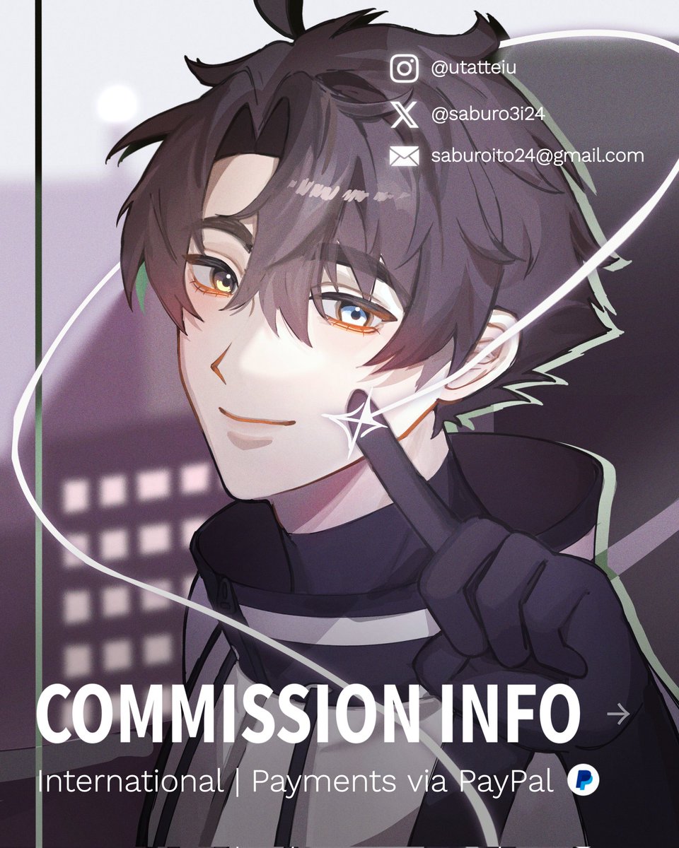 utatteiu's tweet photo. Commission Information

Contact me by Email/Instagram/X/VGen 🐈‍⬛
More detailed commission information will be on my bio soon 🙌

#イラスト #illust #그림러_𝕏친소 #Commission https://t.co/HNKb9WmHvR