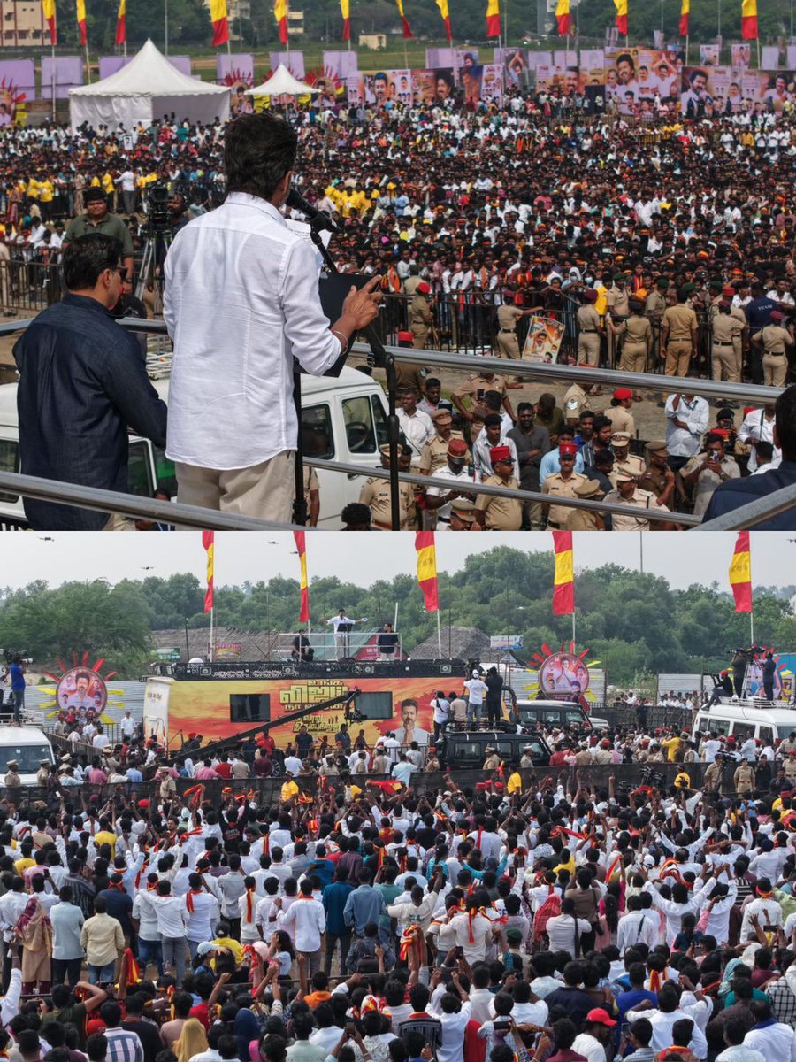 This is an appreciation post for the <a href="/PuducheryPolice/">Puducherry Police</a> department. 🫡👏🏻

- No rule breaks
- No casualties
- No confusion or misguiding
- Highly disciplined Pondicherry crowd
- Waited patiently for Vijay
- Celebrated him to the core
- Cleared the venue smoothly
- Pondicherry Police