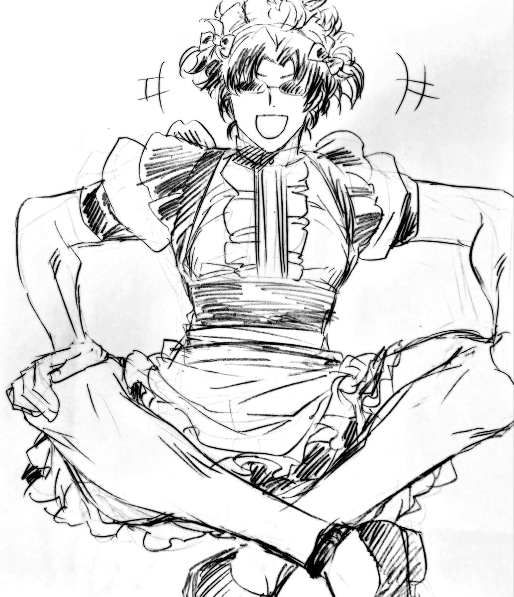 #今年も残りわずかなので今年一番伸びた絵を貼る 
やはりこの女装JOY4かと…… 